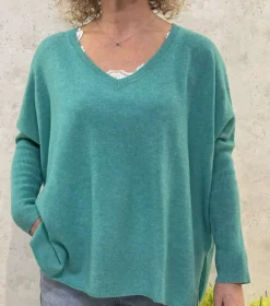 Absolut Cashmere Jumper Camille green lagoon