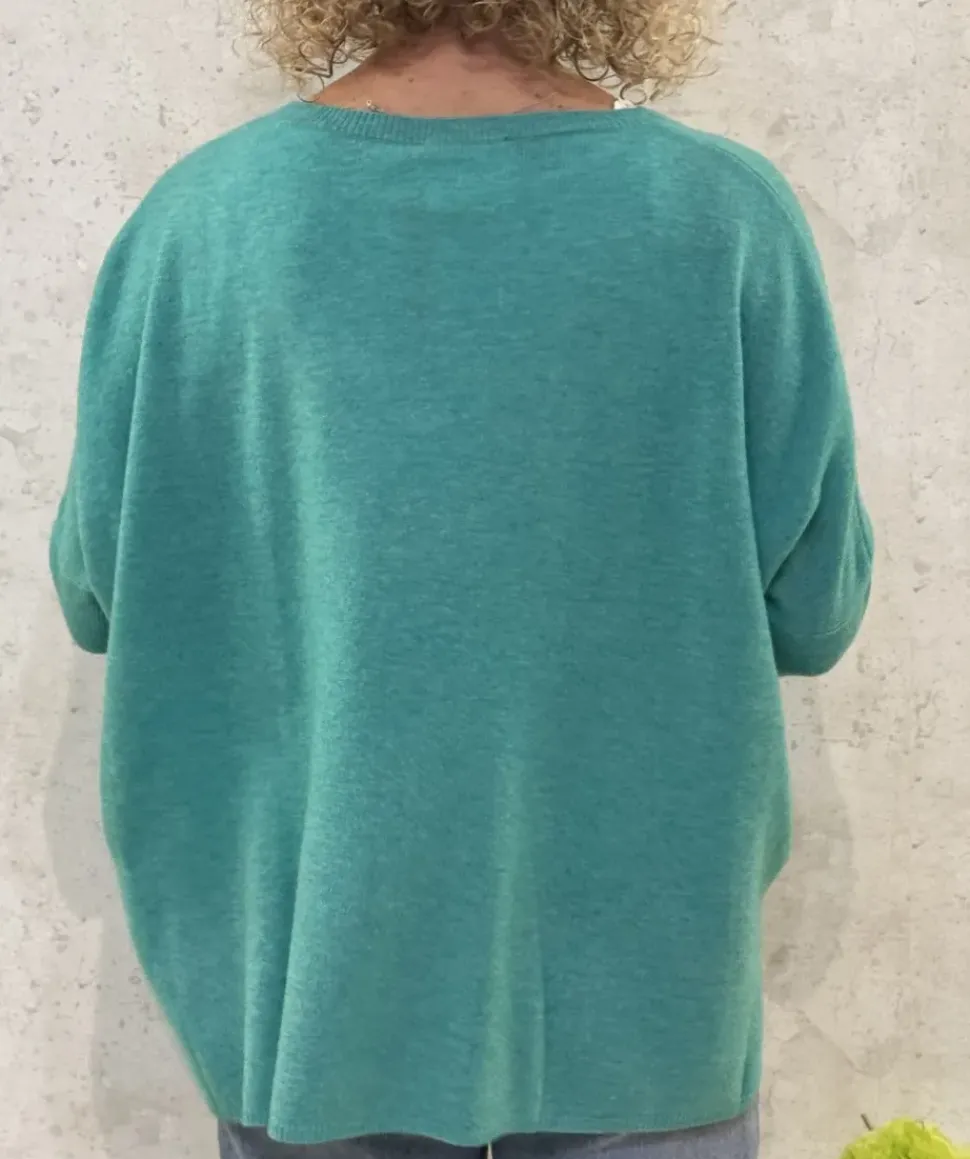 Absolut Cashmere Jumper Camille green lagoon