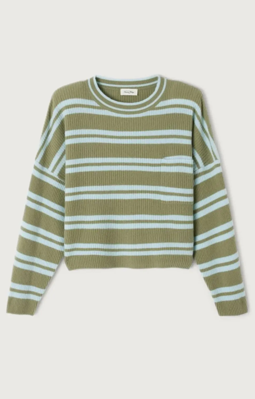 American Vintage Raxow Jumper crystal/rive stripe