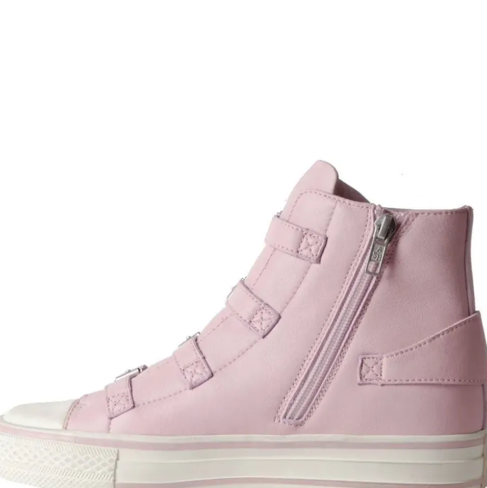 Ash Virgin Leather Trainer crystal rose