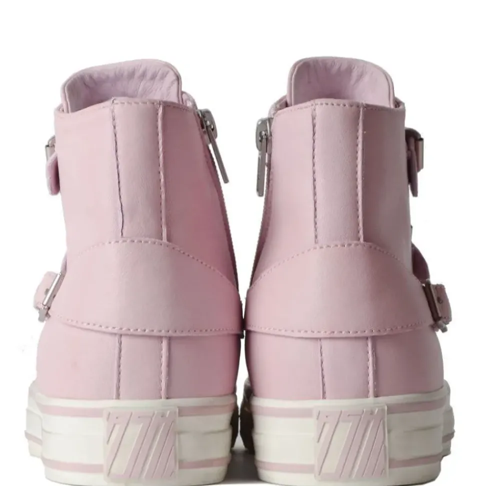 Ash Virgin Leather Trainer crystal rose