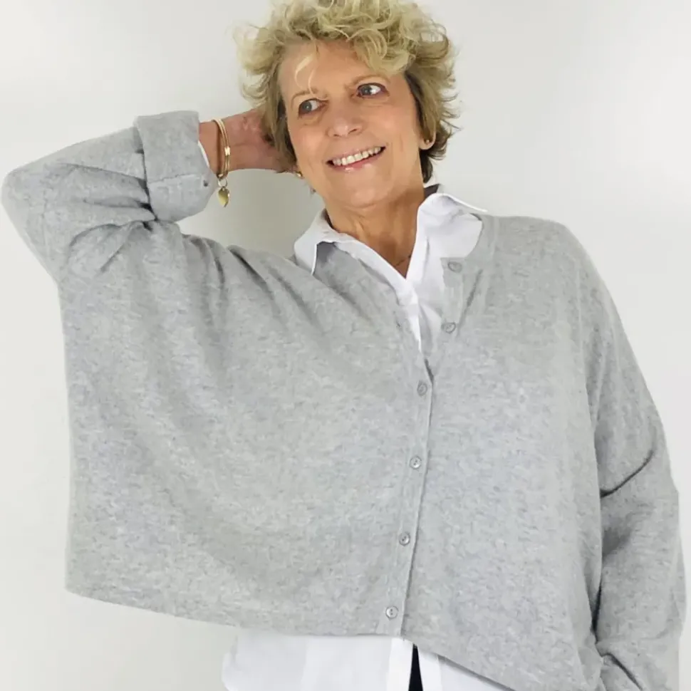 Caroline Crew Cardigan grey