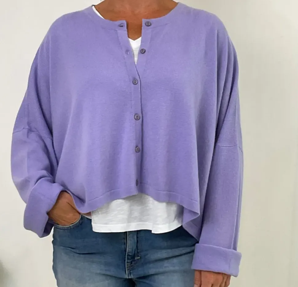 Caroline Crew Cardigan lilac