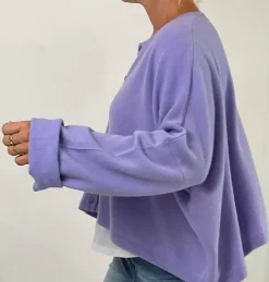 Caroline Crew Cardigan lilac