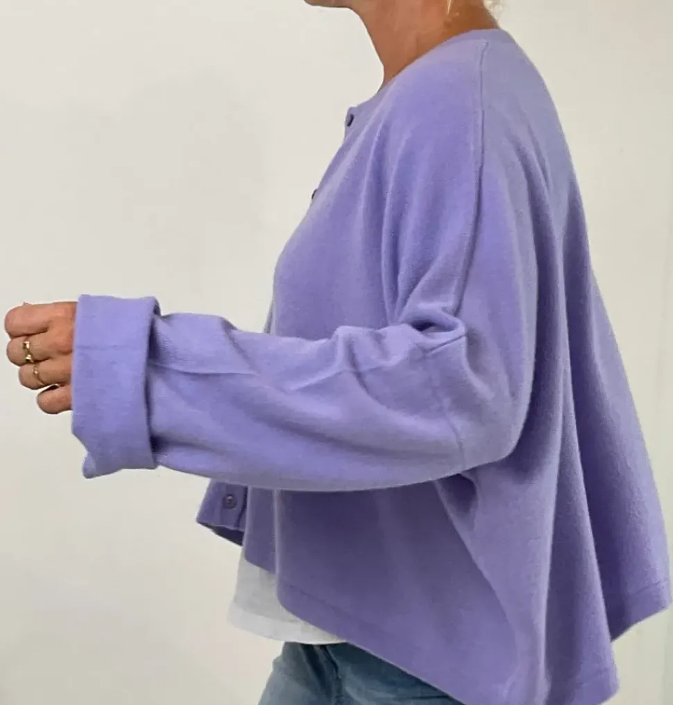 Caroline Crew Cardigan lilac