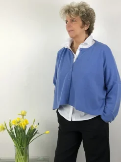 Caroline Crew Cardigan mid blue
