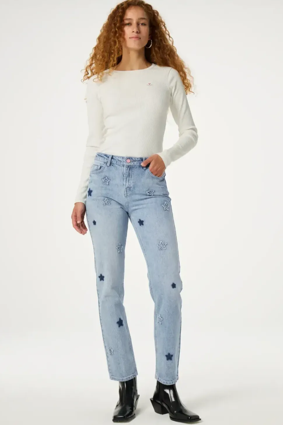Fabienne Chapot Jeans Lola Vintage Stars light blue