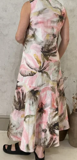 Grizas Dress abstract floral pinks