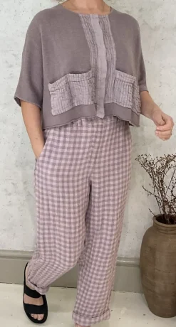 Grizas Trouser pink check