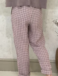 Grizas Trouser pink check