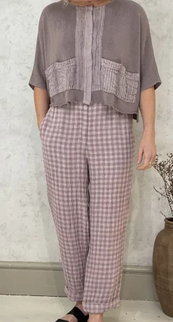 Grizas Trouser pink check