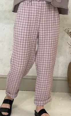 Grizas Trouser pink check