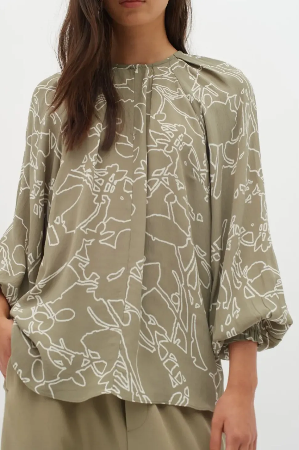 InWear Blouse Baiti pine tree silhouette lines