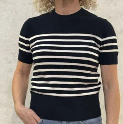 InWear Jumper Wallis marine blue stripe