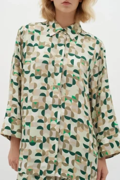 InWear Shirt Beril green geometric