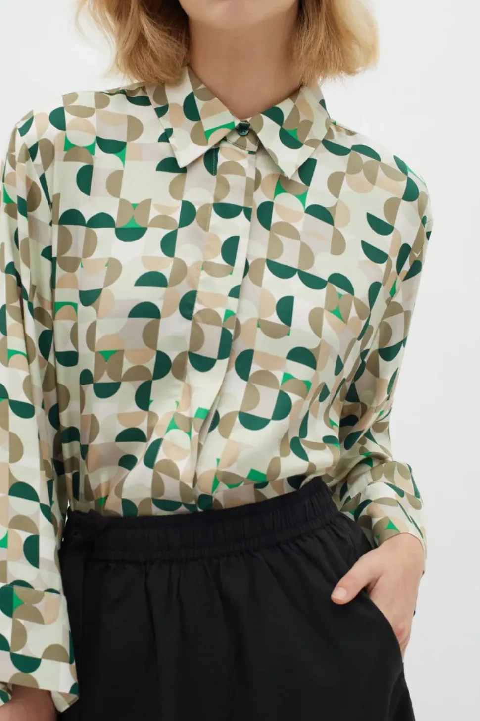 InWear Shirt Beril green geometric