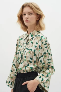 InWear Shirt Beril green geometric