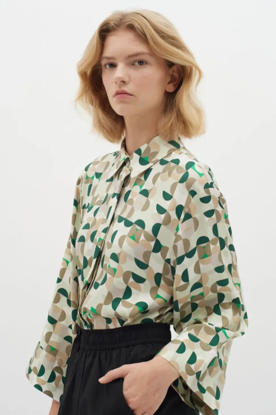 InWear Shirt Beril green geometric