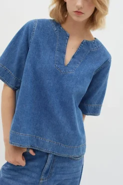 InWear Top Liva medium blue
