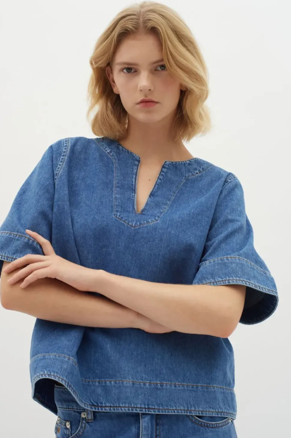 InWear Top Liva medium blue