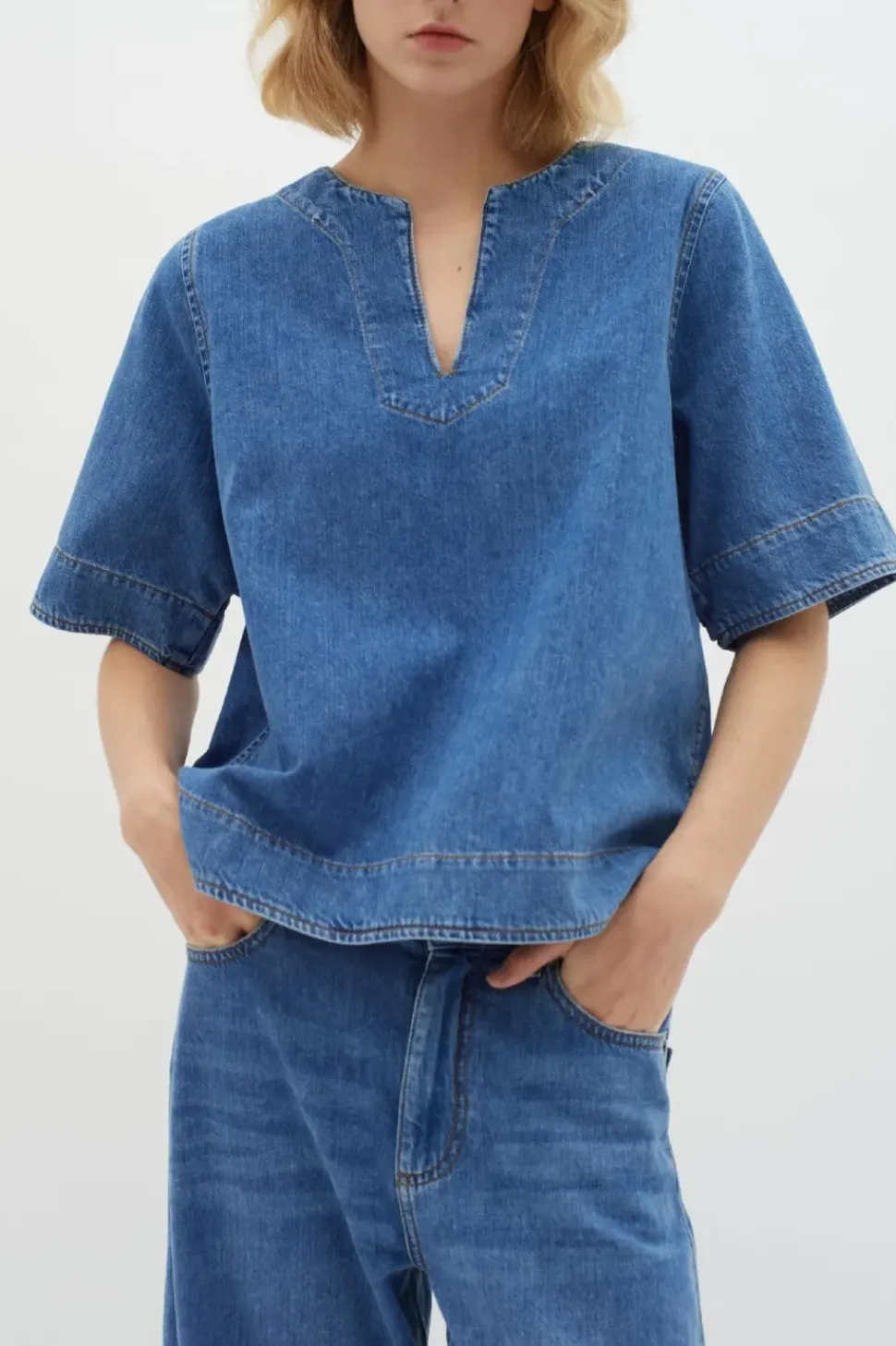 InWear Top Liva medium blue