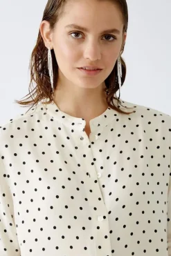 Oui Blouse offwhite/black