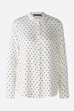 Oui Blouse offwhite/black