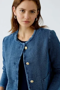 Oui Jacket blue denim