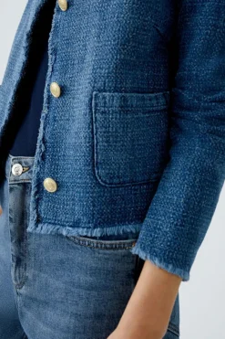 Oui Jacket blue denim
