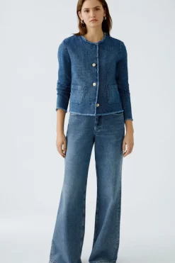 Oui Jacket blue denim