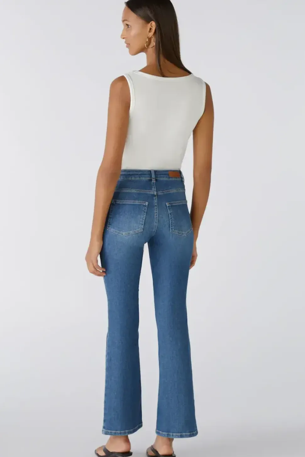 Oui Jeans Easy Kick dark blue denim