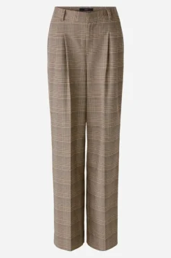 Oui Pleated Trouser light stone grey