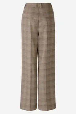 Oui Pleated Trouser light stone grey