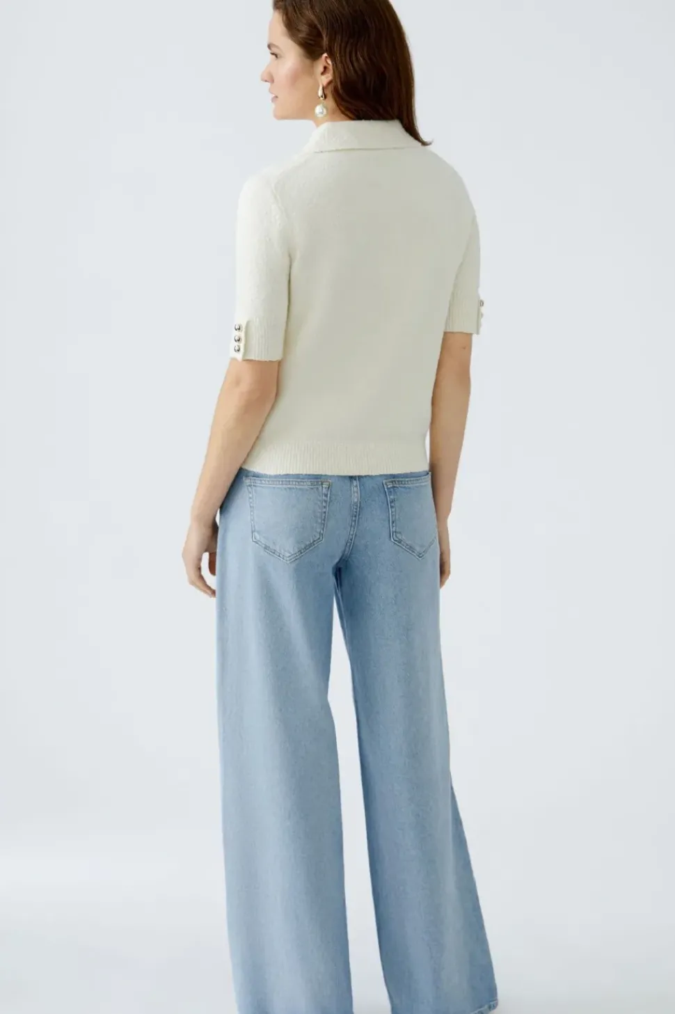 Oui Polo Jumper gardenia
