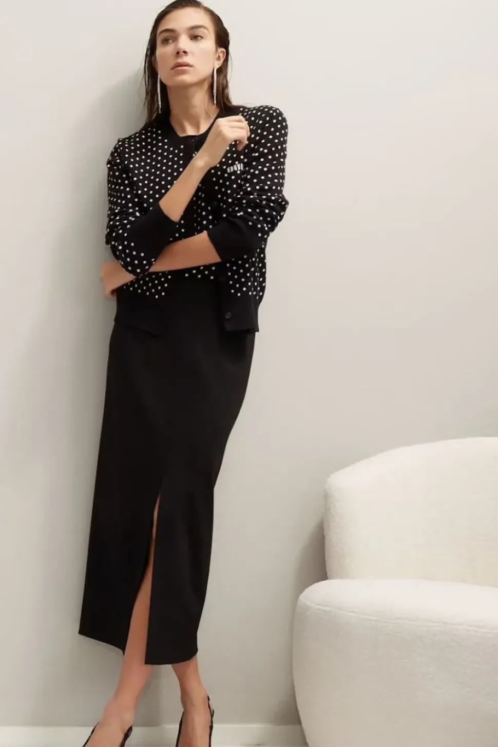 Oui Skirt black