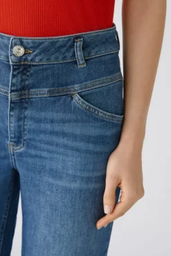 Oui The Straight Jeans dark blue denim