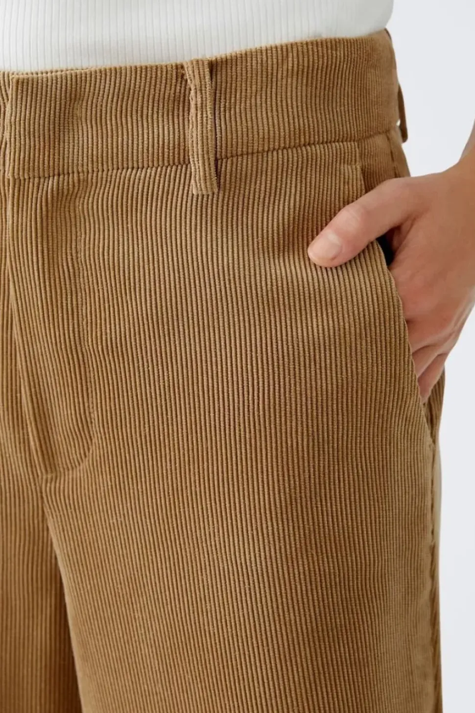 Oui Trouser Cord camel