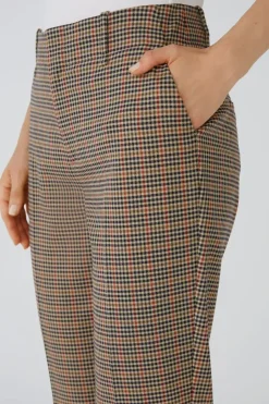 Oui Trousers check