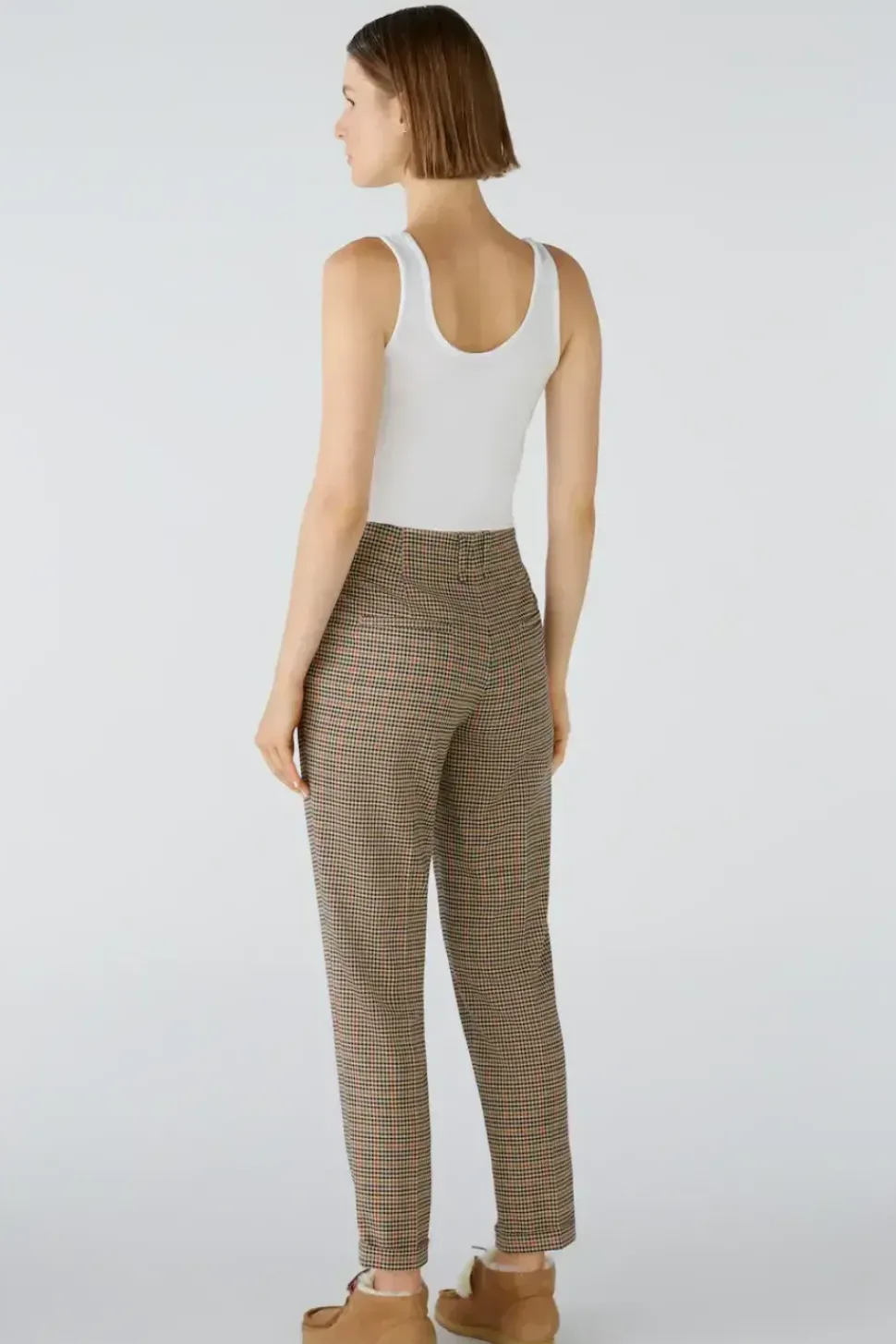 Oui Trousers check
