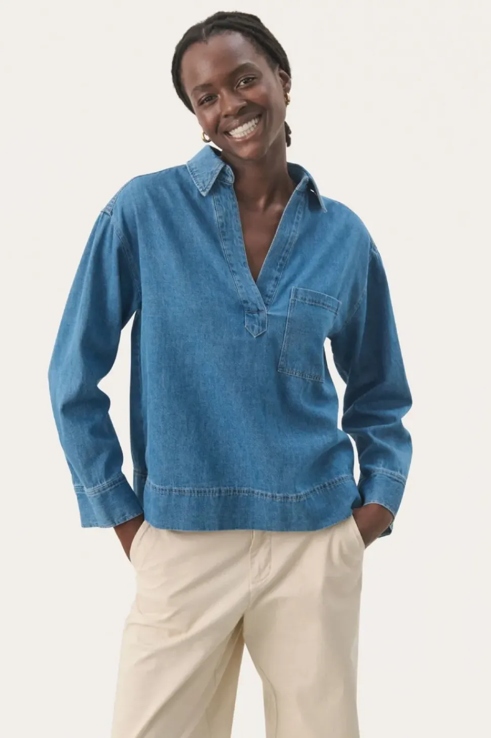 Part Two Shirt Petulla light denim