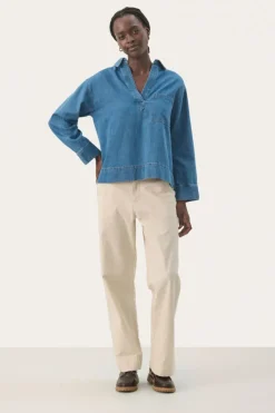 Part Two Shirt Petulla light denim