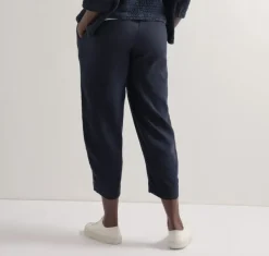 Sahara Twisted Linen Crop Bubble Trouser night