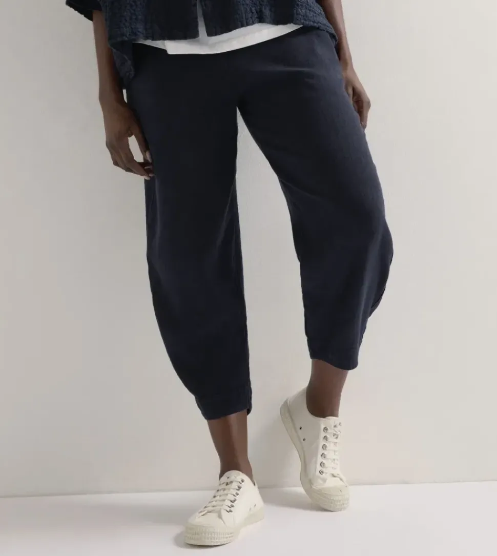 Sahara Twisted Linen Crop Bubble Trouser night