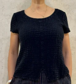 Sahara Waffle Linen Top night