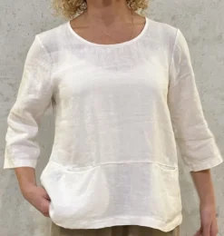 Thing Linen Top off white