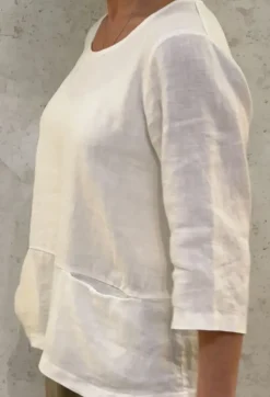 Thing Linen Top off white