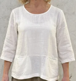 Thing Linen Top off white