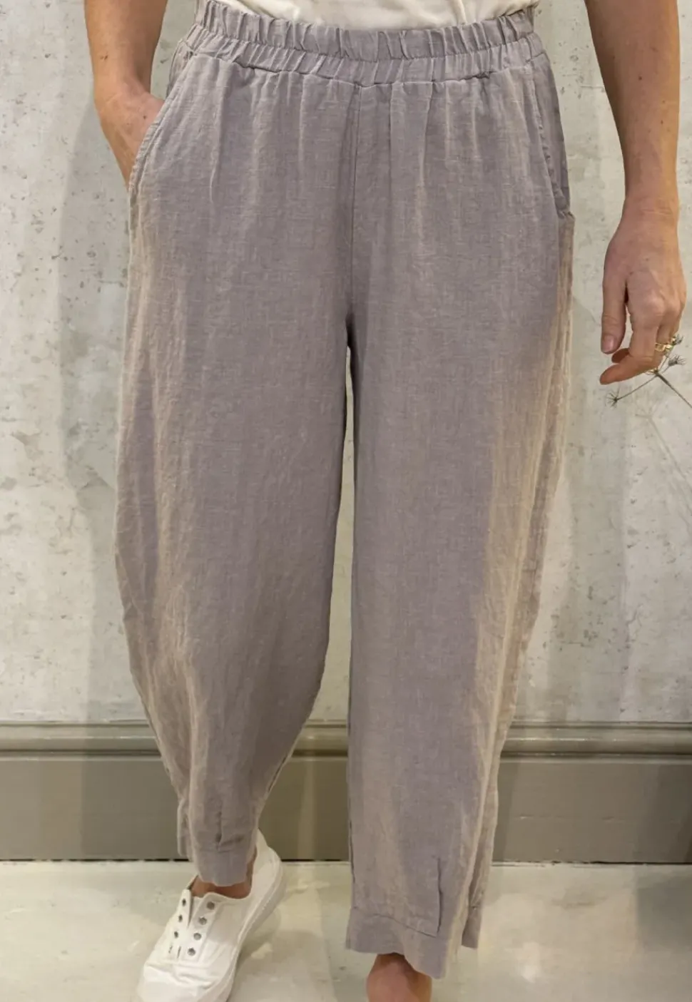 Thing Linen Trousers light grey