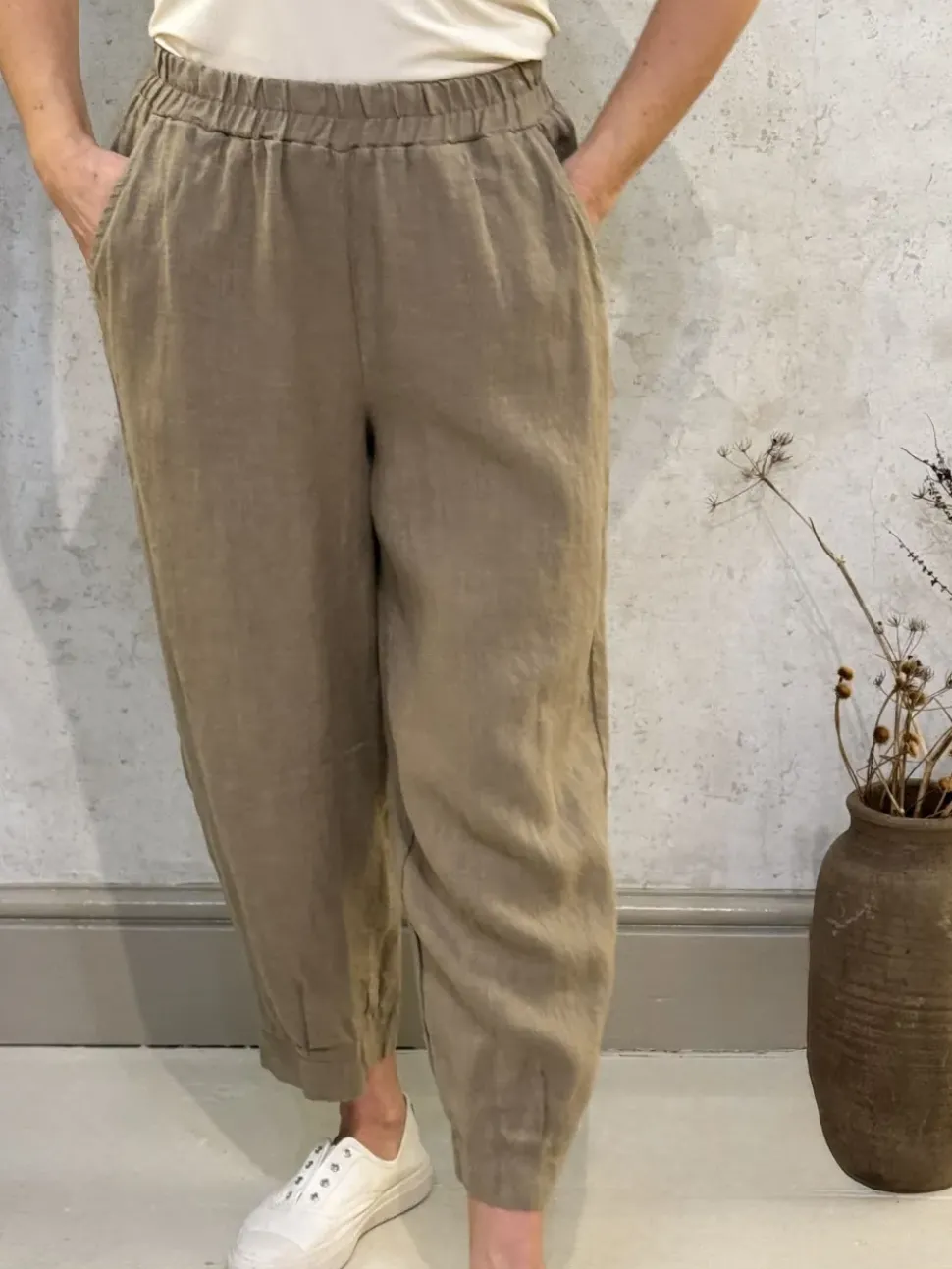 Thing Linen Trousers putty