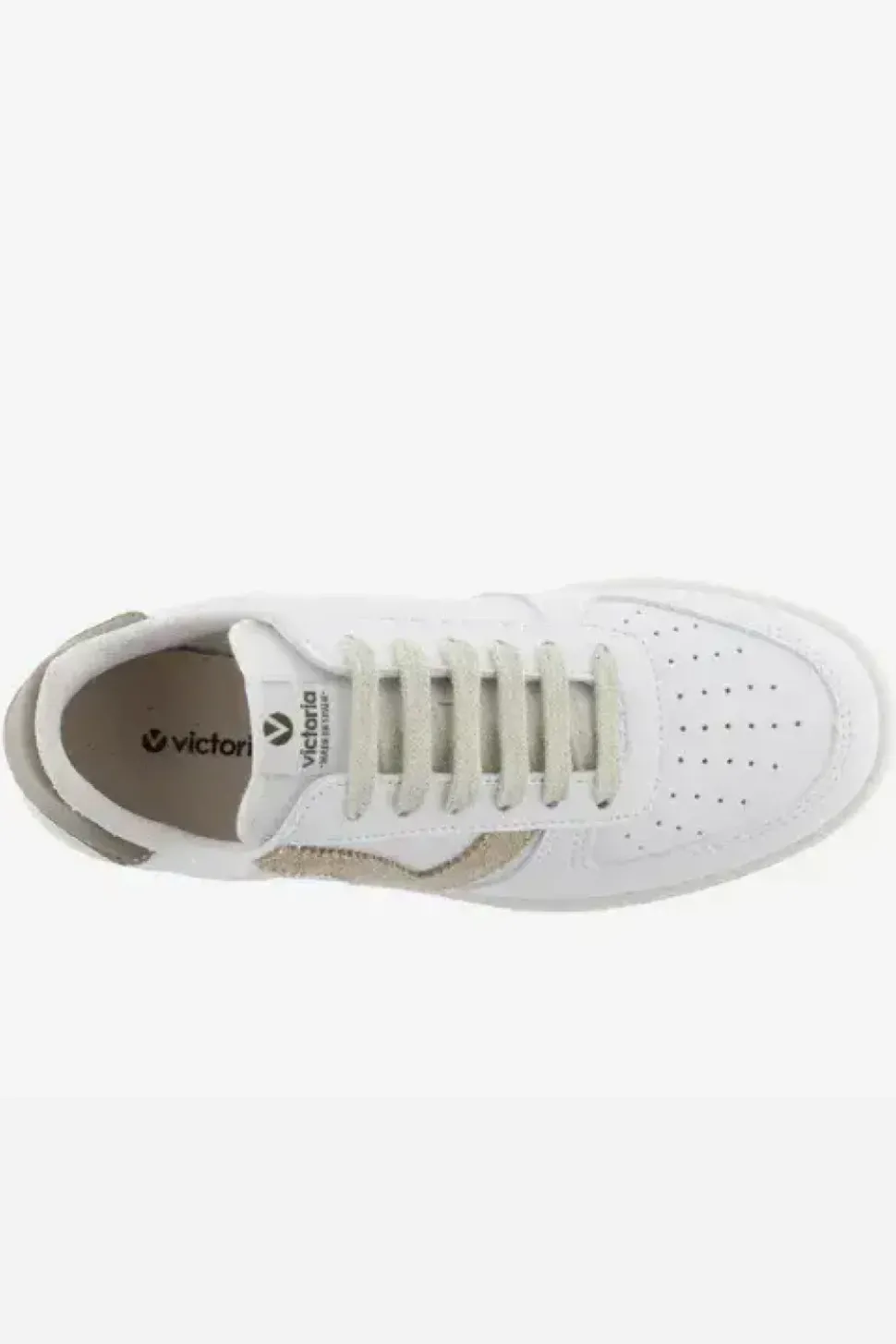Victoria Madrid Vegan Leather Trainers taupe
